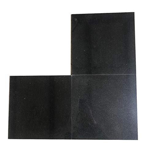 12X12 Absolute Black Granite Natural Stone Tile 10 Pcs T-46 #TOP2