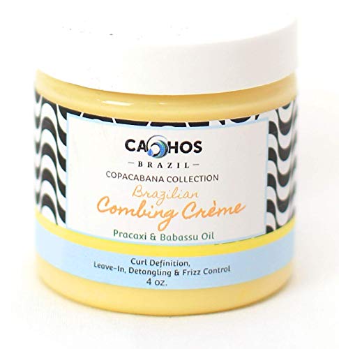 Brazilian Combing Creme Styling Cream for curly hair & detangler defines curls, great slip