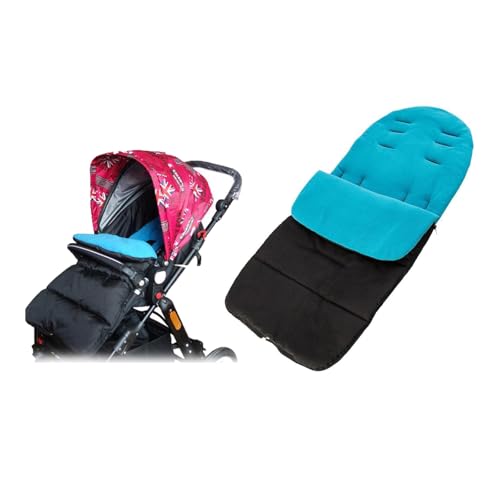 Fußsack Kinderwagen, 2 in 1Wintersack, Reißverschluss Winterfußsack Kinderwagen, Kinder Winterfußsack 86cm, Universal Fusssack Buggy Winter für Kinderwagen Sportsitz Babyschale (Blau)
