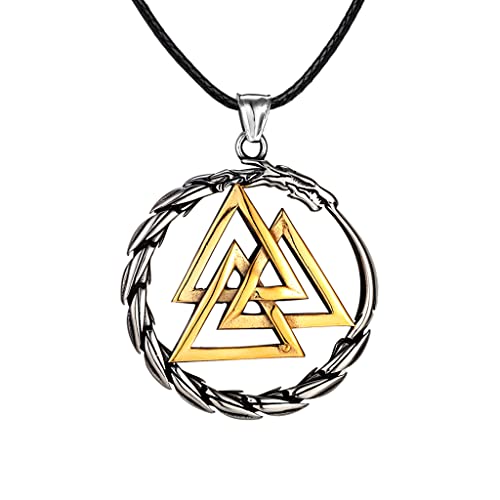 Boîte en Bois et collier viking ouroboros le cadeau idéal pour homme passionné d'histoire