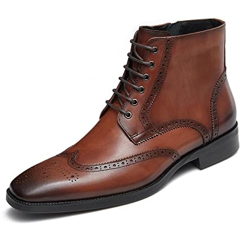 GIFENNSE Mens Dress Boots | Mens Chukka Boots | Formal Chelsea Boots | Mens Leather Boots |Oxford Boots for Men Cover