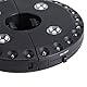 Outdoor-Regenschirmstange, 28 LED-Licht mit Drei Beleuchtungsmodi, Design für Garten, Hof, Terrasse, Rasen, Camping, Nachtlampe (BLACK)