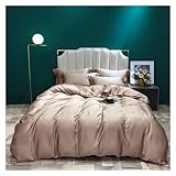 AYCDL Juego De Sábanas, Funda Nórdica De Seda Refrescante, Sábanas, Fundas De Almohada, Tamaño Queen, King, Familiar, Funda De Edredón Extragrande, Juego De,E-Queen Size 1.8M Bed 4pcs