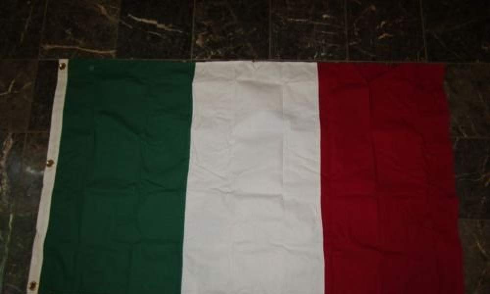 Moon Knives 3x5 Embroidered Sewn Italy Italian 100% Cotton Flag 3x5 Grommets - Party Decorations Supplies For Parades - Prime Outside, Garden, Men Cave Decor Flag