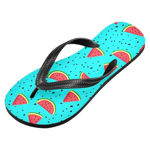 Burbuja Watermelon Slices Flip Flops for Women Men, Soft Thong Sandals Rubber Slippers for Pool Beach Essentials2
