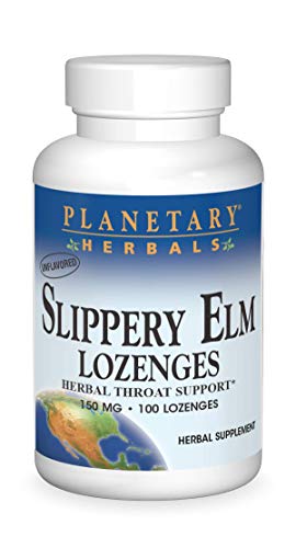 Planetary Herbals Slippery Elm Lozenges Herbal Throat Support 100 Lozenge