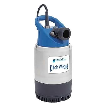 GOULDS PUMPS 2DW1011 Contractor Dewatering Pump, Heavy Duty, 1 hp, 115V, 50 Cord