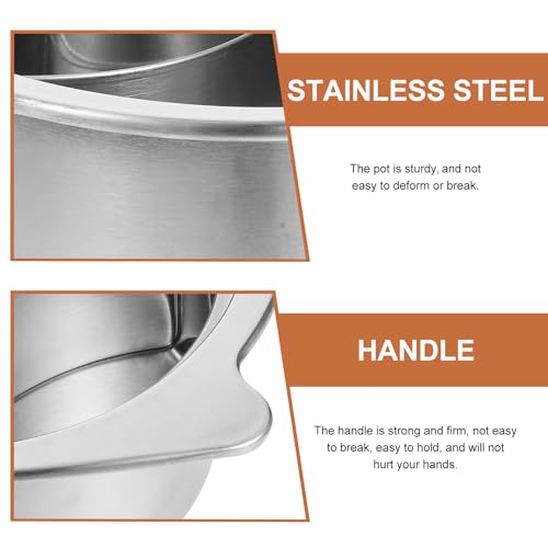Pot de cuisson chinois inox pour cuisiner deux bouillons différents sans mélange