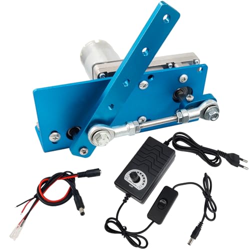 Jvnvlki DIY Design DC 24V 90rpm Hubkolben-Schaukelmotor 20-120 Grad einstellbar mit Drehzahlregler