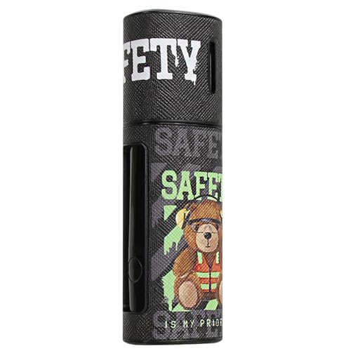 Votabell 加熱式たばこ用ケース lil HYBRID 3.0に適合する PUレザー製 防水 360°全面保護 耐衝撃 指紋防止 おしゃれ 可愛い熊模様 (ブラウン)