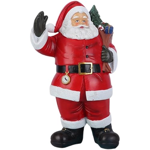 Figurine de Père Noël en résine pour décoration de table festive