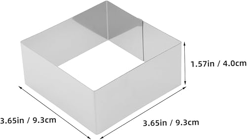 Miniatura 2 de Cabilock Molde para hornear tiramisú para anillo de acero inoxidable, anillo de pastelería, molde circular para hornear, cortar pasteles, galletas