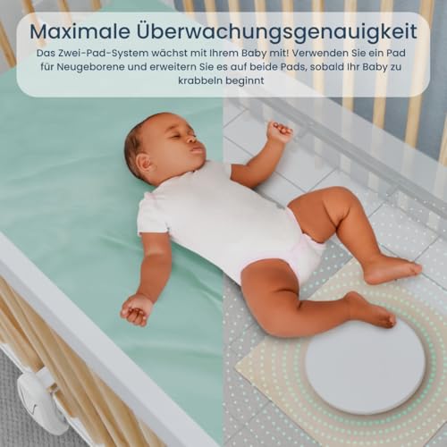Babysense Video-Babyphone mit 2,4-Zoll-Bildschirm und Babybewegungsmonitor mit Echtzeit-Benachrichtigungen, kontaktlos, 2-in-1… – Ansicht 3
