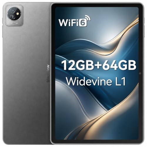 Blackview Tab70WiFi Tablet Android, Tablet 10 Pulgadas,RAM 8GB+64GB,WiFi6 Tablet Android Memoria expandible 2TB por TF, procesador 2,0GHz, BT5.0, Certificado Google GMS y Widevine L1, Jack 3,5mm