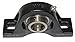 Pillow Block Bearing, Number of Bolts: 2, Ball Bearing Type, 1" Bore Dia.