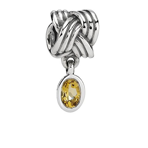 Abalorio plata de ley Pandora amarillo ideal para tu look diario