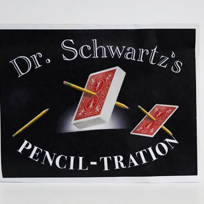 SOLOMAGIA Dr. Schwartz's Pencil-Tration (Gimmicks And Online Instructions) by Martin Schwartz - (Deck Color May Vary)