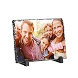 4 fotos 1 palabra pizarra blanca Foto De Sublimación DIY: Estas láminas de pizarra son ideales para hacer una foto para recordar a tus amigos, perros o días especiales. Tienen una forma redonda que es perfecta para imágenes con una composición equilibrada. Las imágenes se imprimen directamente en la superficie de la pizarra, utilizando un proceso de impresión por sublimación que produce colores vibrantes y duraderos.