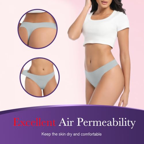 Image of Women's Incontinence Thong Panties Washable Leak Proof Underwear 5 Pack 2XL