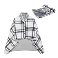 JANTEELGO Damen Poncho Winter Warm Umhang Strick Cape Cardigan Für Frauen, Wrap Open Front Cape, Winter Warm Decke, Dicke Fleece Decke