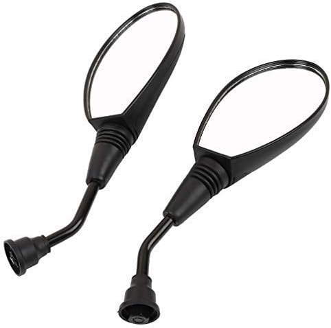 GY6 Rear view Mirror with Handlebar Mount for Motorcycle Scooter Moped Dirt Bike Bicycle Cruiser Coolster Snowmobile ATV Arctic 8mm(Pair)