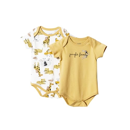Image of Kidddio Toddler and Baby Unisex Bodysuit 2 Pack Set Short Sleeve Bodysuit Baby for 0-24 Months Babies Baby Girl Boy