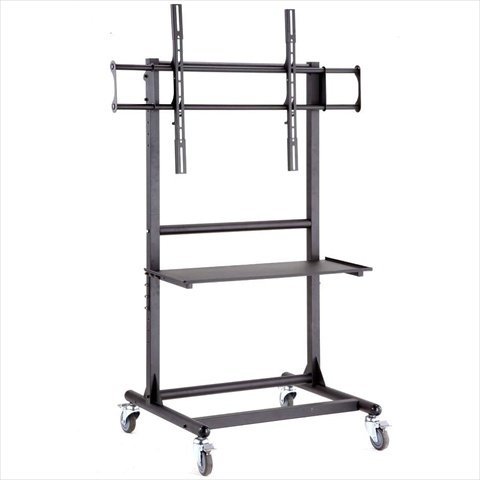 Carro móvil ergonómico ajustable para TV 56-70 pulg miniatura 1