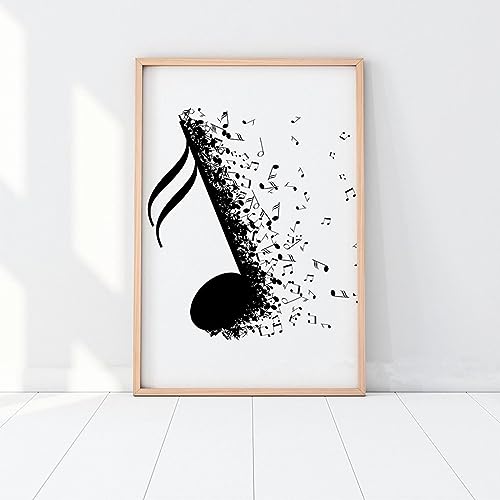 Impression Casque Notes de Musique pour habiller un mur vide sans effort