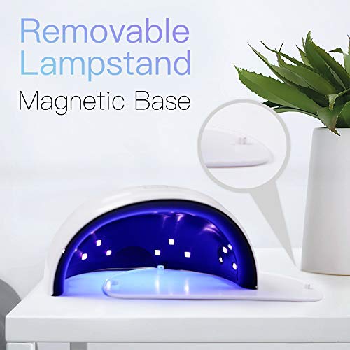 image for WEVILI LED UV Nail Lamp, 90W Professional Nail Dryer for Gel Polish, Q