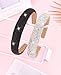 Wecoe 2pcs Rhinestone Headbands Women Girls Sparkly Bling Diamond Silver Black Headband Fashion Comfortable Head Band Non Slip Birthday Wedding Formal Hair Accessories For Women Girls Gifts