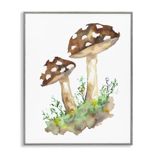'Spotted Mushroom Forest Plant'| Floating Frame Canvas Art