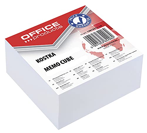 Zettelklotz geleimt weiß, 85 x 40 x 85 mm Zettelklotz geleimt weiß, 85 x 40 x 85 mm