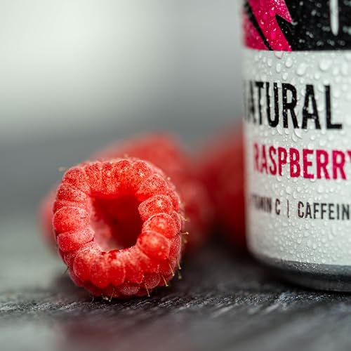 TENZING Natural Energy Drink, Plant Based, Vegan, & Gluten Free Drink, Raspberry & Yuzu, 250ml (Pack of 24)