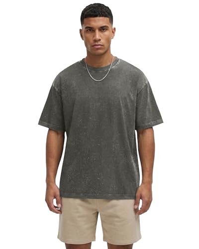Image of Oversized Tshirts for Men Short Sleeve Vintage Washed Basic Loose Tees 2026