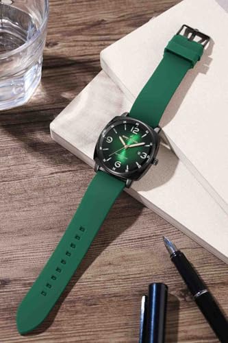 Image of Daniel Hechter Paris Vaneau Collection Analog Watch for Men - Water Resistant Quartz Movement, Date Display with Silicon Strap