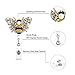 Soleebee Bling Bling Retractable Badge Reel Holder ID Badge Holder with Belt Clip for Nurse, 25.6 Inches Retractable Cord (Crystal Bee Yellow)