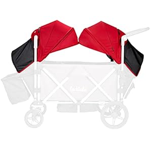 Larktale Sun Canopy Set for The Caravan Stroller/Wagon, Barossa Red