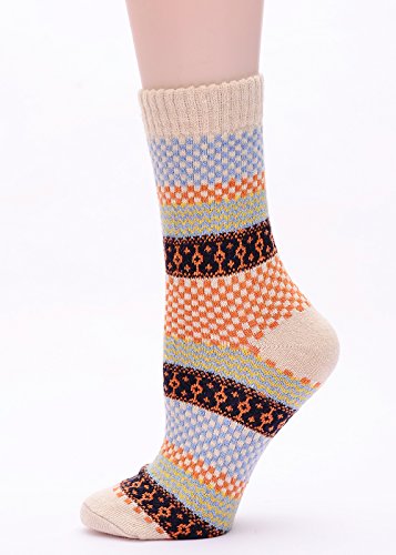 Image of Womens Wool Knit Winter Socks