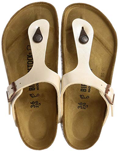 Birkenstock Women's Sandals/Toe Separators Flip Flo, Ivory Graceful Pearl White Antique Lace, 10 Au #TOP3