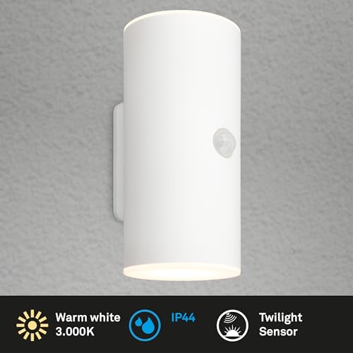 Briloner Applique Da Esterni A Batteria Led 3787016, Bianco, Sensore, Su/Giù - 2