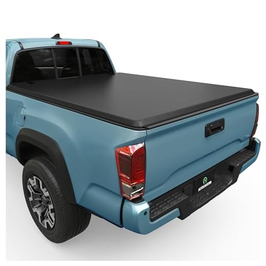 AUTOSAVER88 Soft Roll Up Truck Bed Tonneau Cover Compatible with 2016-2023 Toyota Tacoma (Excl. Trail Edition) 5ft Bed with Deck Rail System