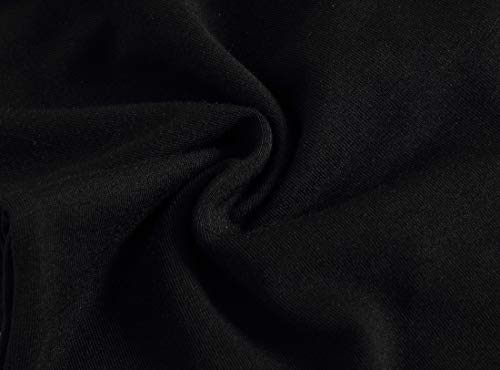 JINSHI Men's Bamboo Boxer Briefs Long Leg Comfortable Underwear Classic Black Boxers 6Pack2