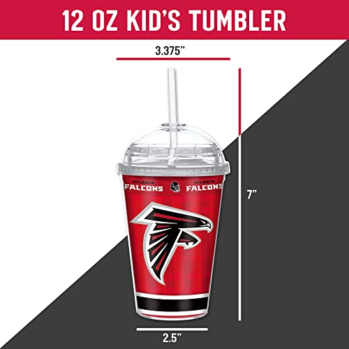 Image of Rico Industries NFL Football Rookie of The Year 12oz Acrylic Tumbler, Youth Tumbler with Swirly Straw