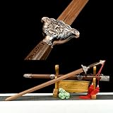 ▪︎ La tsuba est en métal de haute qualité. Le fourreau est en bois de rose. La lame est en bois de santal.