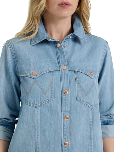 Image of Wrangler Women's Women's Denim Shirt Dress