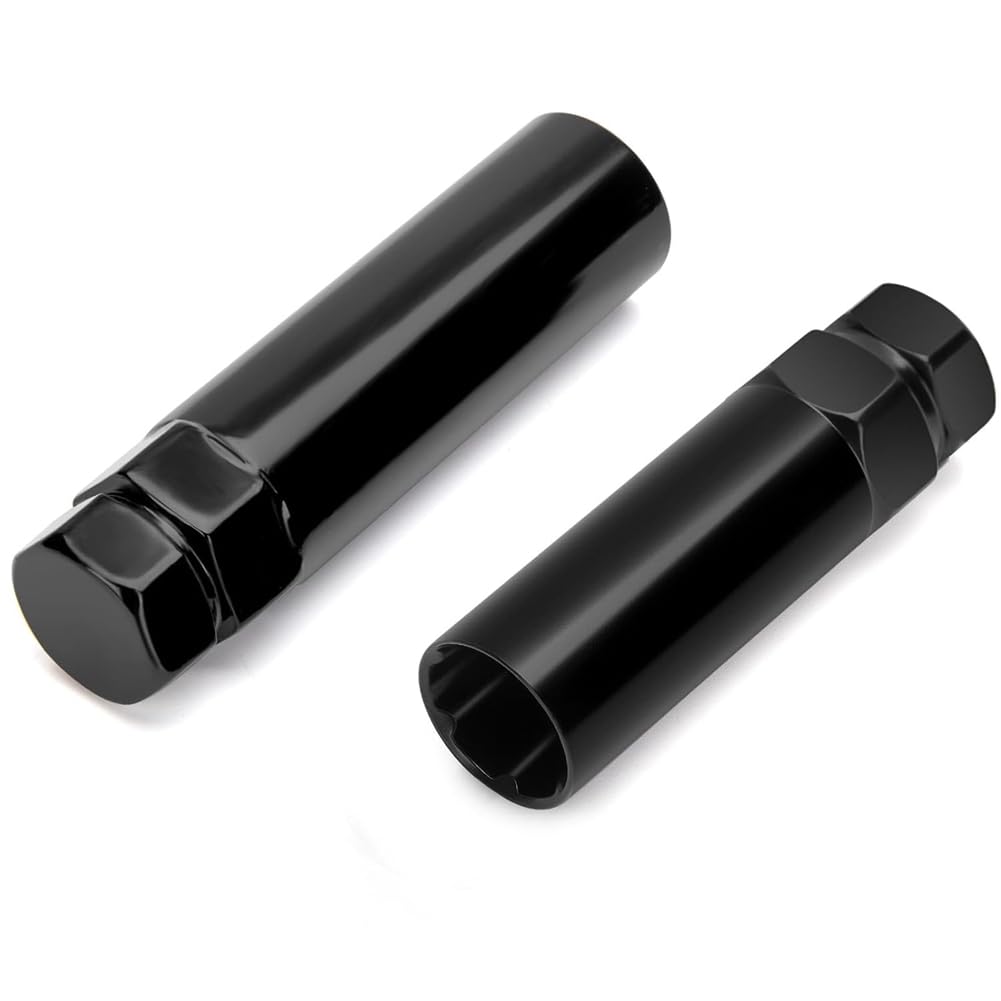 Onchdbfhuu Small 6 Spline & 7 Spline Sockets Rim Lug Nut Key Wrench for Aftermarket Lugnuts 14x1.5, 14x2.0, 12x1.5, 12x1.25