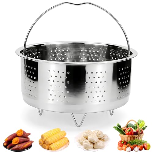 BINYI Panier à Vapeur INOX Paniers Cuit-Vapeur Inoxydable Cuiseur Vapeur Insert pour Cuisson à...