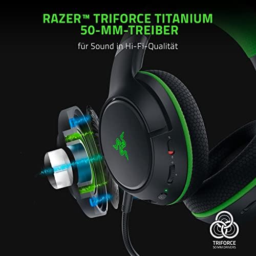 Razer Kaira Pro für Xbox - Kabelloses Headset für Xbox Series X und Mobiluse (Triforce Titanium 50mm Treiber, HyperClear