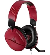 Turtle Beach ゲーミングヘッドセット Recon 70P 有線 3.5mm ミッドナイトレッド PS5/PS4/Switch/Xbox/PC/スマホ/タブレット フリップミュート式 ...