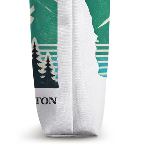 Bolso tote vintage del estado de Washington 'Evergreen', diseñado localmente miniatura 3